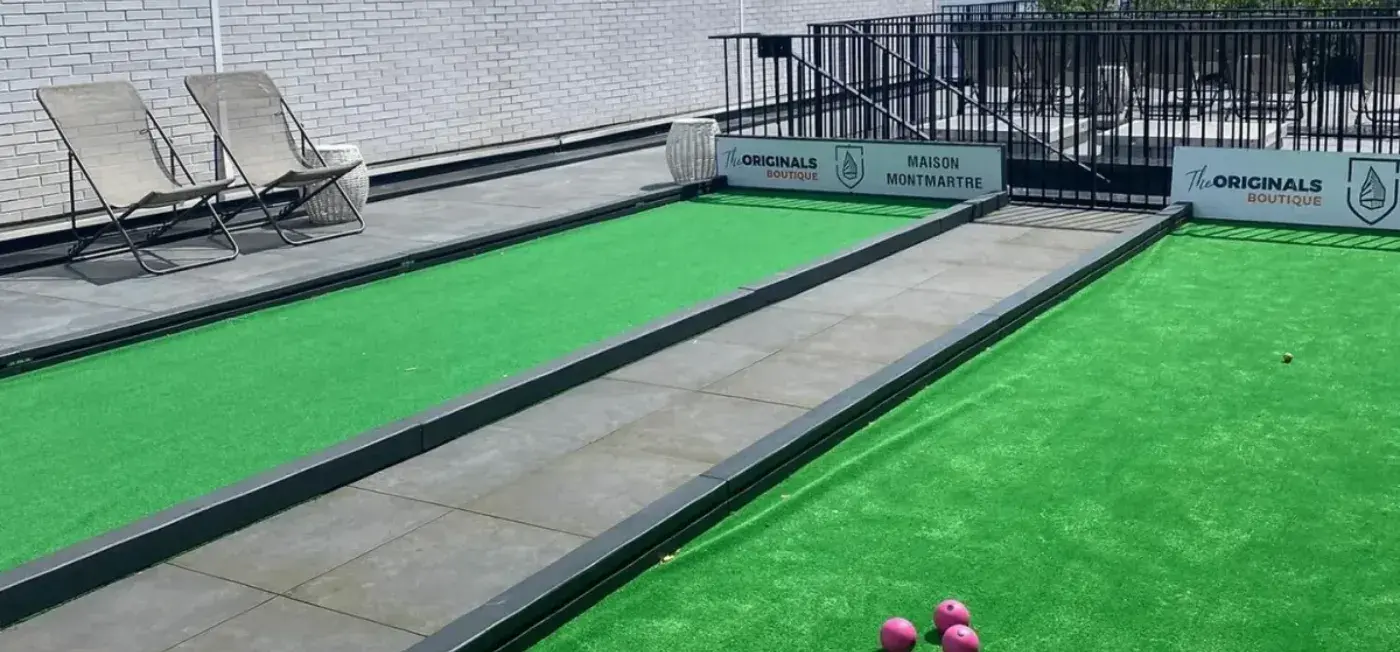 Bocce Ball view of The Originals Boutique Maison Montmartre Hotel Paris, France